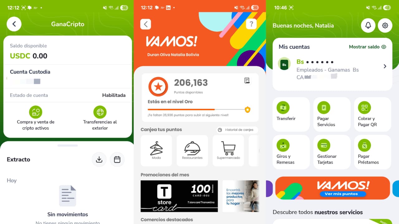 Mobile Banking App — GanaMóvil